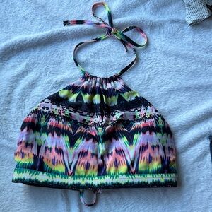 Athleta Colorful Halter Bikini Top